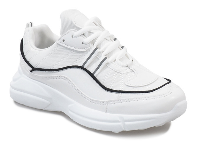 Biela módna športová obuv LI-4002
