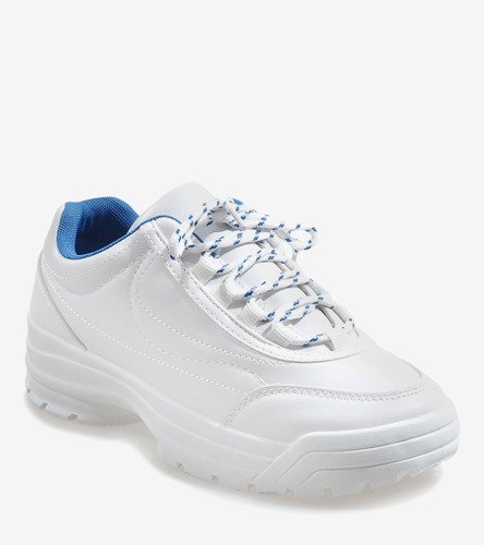 Biela módna športová obuv 6256